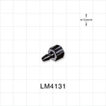 Male Luer Lock, Barbed, Black, 100/Bag - Fits 1/8 inch ID Tubing (0.125 inch, 3.18 mm) - LM4131