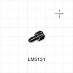 Male Luer Lock, Barbed, Black, 100/Bag - Fits 5/32 inch ID Tubing (0.156 inch, 3.97 mm) - LM5131