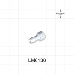 Male Luer Lock, Barbed, Natural, 100/Bag - Fits 3/16 inch ID Tubing (0.188 inch, 4.76 mm) - LM6130