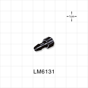 Male Luer Lock, Barbed, Natural, 100/Bag - Fits 3/16 inch ID Tubing (0.188 inch, 4.76 mm) - LM6131
