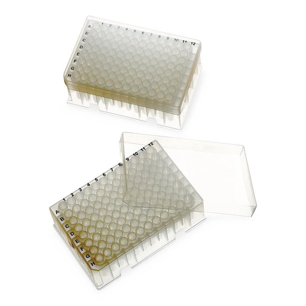 Labcon North America PurePlus Sample Library 96-Well Polypropylene Tube Rack, 12-Strip, 1.2 mL, Sterile - 3912-545-000 - 9600 Each