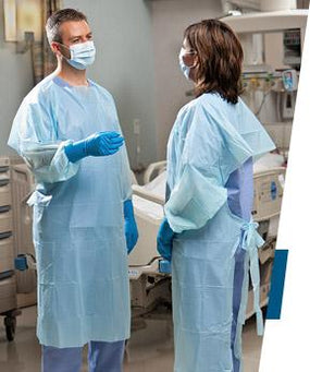 Tidi Products, LLC SafetyPlus Polyethylene Hospital Gowns 8575 - 75.0 Each