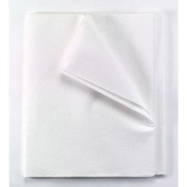 Tidi Patient Novaplus Drape Sheet, Tissue, Pebble, White - V918302 - 100 Each