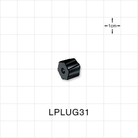 Male Luer Cap, Non-Vented, Black, 100/Bag -  - LPLUG31
