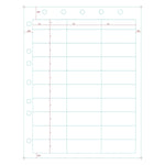 Centurion Centurion Laser Sheet Chart Labels with Holes LSL286 - 1.0 Pack