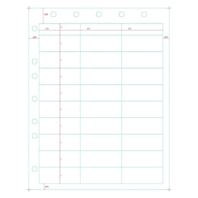 Centurion Centurion Laser Sheet Chart Labels with Holes LSL286 - 1.0 Pack