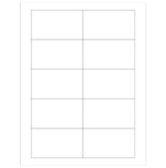 Centurion Labels: Integrated Laser Sheet Form Label, 3-1/2" x 2", Business Card LSL411 -