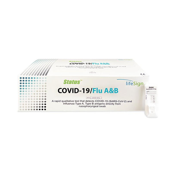 LIFESIGN LLC LifeSign Status SARS CoV-2/Flu A&amp;B Test 33225 25 Each-MDL-LSQ33225KT