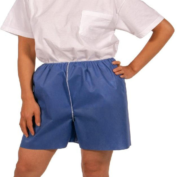 A Lunt Design Physical Exam Single-Use Therapy Shorts, 25"-30" Waist, Size M - S3M4L-4 - 100 Each
