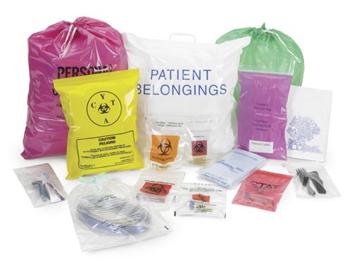 Inteplast Specimen Transport Biohazard Bags with Zip Closure, Black, 6" x 9" - 58-97 - 1000 Each