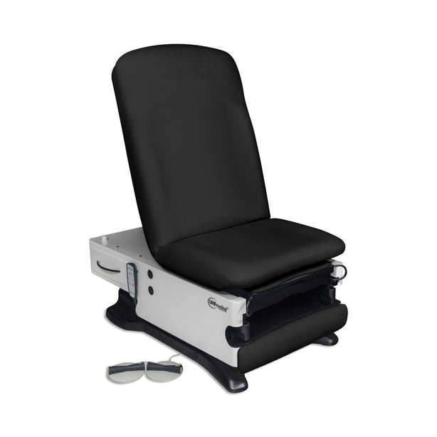 Umf Medical power200+ Exam Table with Power High-Low and Power Back 4040-650-200 CLASSIC BLACK 1.0 Each-MDL-M4040650200CB