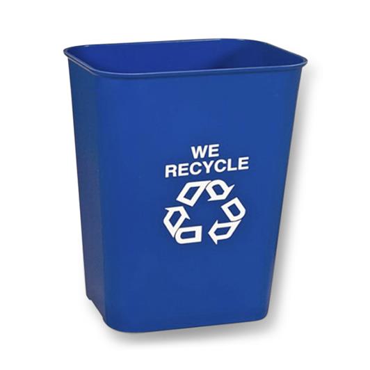 MAR-BAL INC Plastic Fire-Resistant Waste Baskets MB40 QUART BLUE 4 Each-MDL-MABMB40BLU