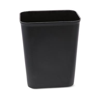 MAR-BAL Plastic MB8 Fire-Resistant Waste Basket, 8 qt., Black - 6 Each