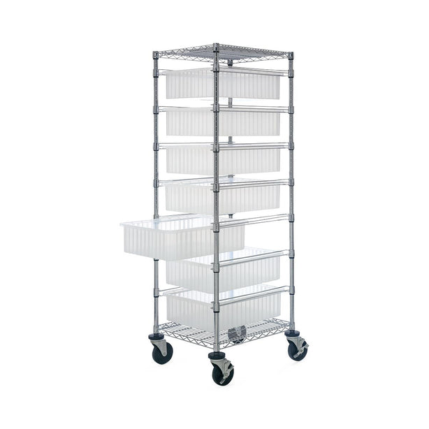 Quantum Storage Systems Bin Cart with Bins - MBC212469M1CL