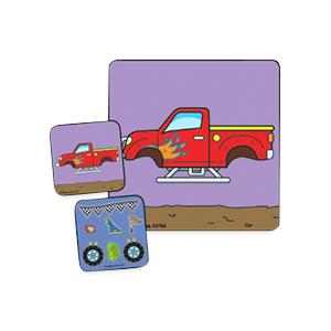 Medibadge Make-A-Sticker Assortment, Monster Truck Sticker, 75 per Roll - 2789