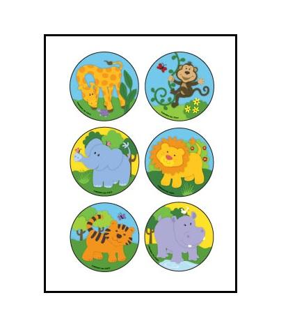 Medibadge Baby Zoo Animals Sticker - 2842 - 90 Each