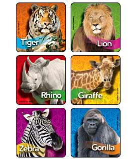 Medibadge Zoo Animals Stickers - 2950P - 1 Each - MDL-MBG2950P