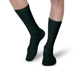 Heelbo Diabetic Crew Socks, 8-15 mmHg, Black, Size Large - 630-6562-0002 - 2 Each