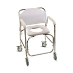 Briggs Healthcare Padded DMI Rolling Shower and Commode Transport Chair with Wheels 522-1702-1900 - 1.0 Each