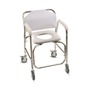 Briggs Healthcare Padded DMI Rolling Shower and Commode Transport Chair with Wheels 522-1702-1900 - 1.0 Each