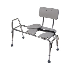 Briggs Healthcare DMI Heavy-Duty Sliding Transfer Bench with Cut-Out Seat 522-1734-1900 - 1.0 Each