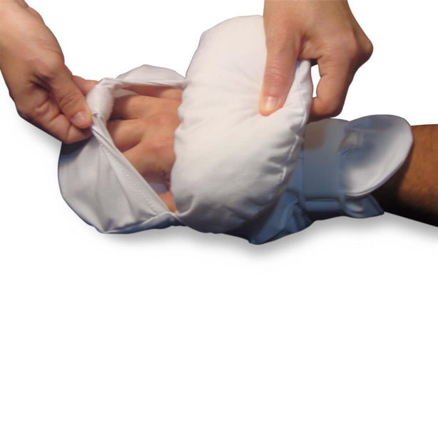 Medi-Tech Protective Adult Dependable Finger Control Mitt with Easy-View, One Size - MTRM281 - 1 Pair