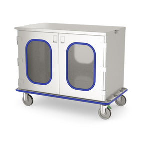 Mac Medical Inc Glass-Door Closed Case Carts MMCCB14-2PS-GS - 1.0 Each