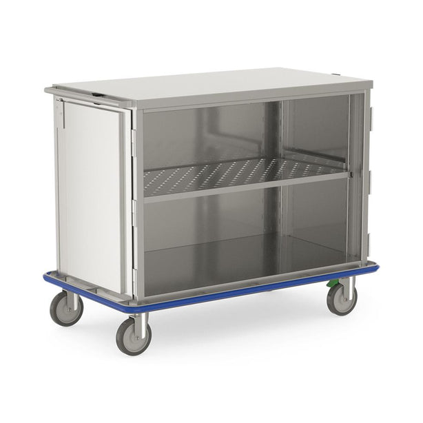 Mac Medical Solid-Door Closed Case Carts - MMCCB14-2PS-SSD - 1 Each - MDL-MCIMMCB14SD