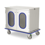 Mac Medical Glass-Door Closed Case Cart, 27" x 46" x 40" - MMCCB3-1PS-GS - 1 Each