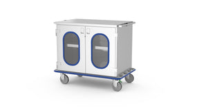 Mac Medical Inc Glass-Door Closed Case Carts MMCCB4-2PS-GS - 1.0 Each