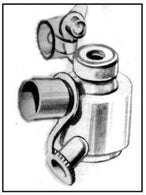 MERCURY MEDICAL Portex Swivel Adapter with Fiber Optic Bronchoscopy Caps 04-625191 25 Each - MDL-MCM04625191