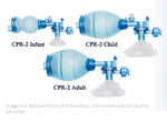 Mercury Medical Disposable CPR 1056008 CPR-2 Bag with Mask and Oxygen Reservoir and PEEP Valve, Adult - MDL-MCM1056008 - 6 Each