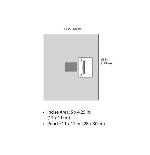 Cardinal Health Cardinal Incise Drapes and Pouches D1061 - 10.0 Each