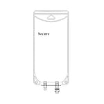 The Metrix Company Secure EVA 2-Port IV Bags with 2 PVC Ports and Tubing 66042 - 50.0 Each - MDL-MDD66042