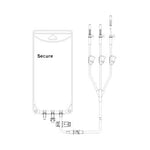 The Metrix Company Secure EVA Gravity Bags 66125 50.0 Each-MDL-MDD66125