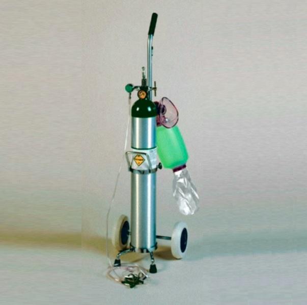 Mada Medical Oxygen Resuscitator Kit on Cart 1629E 1.0 Each-MDL-MDM1629E