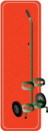 Mada Medical Small D / E Cylinder Cart 2020 - 1.0 Each