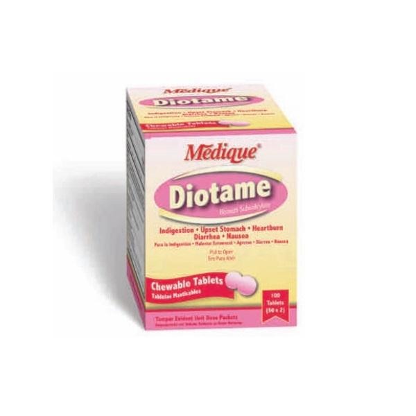 MEDIQUE PRODUCTS Diotame Antacid Tab 22033 50 Pack - MDL-MDQ22033