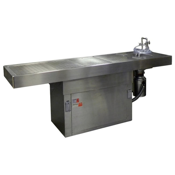 MORTECH Pedestal Autopsy Table, Adjustable, 104" L x 32" W x 32"-38" H - 1036-41-A - 1 Each