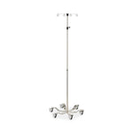 Pryor 6-Legged Pole IV Stand with 6 Legs, Electro Polished Stainless Steel, 25" dia. Base - 176SST - 1 Each