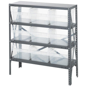 Quantum Storage Systems Store-Max Bins with Steel Shelves 1839-SB810CL - 1.0 Each - MDL-MDR1839SB810C