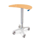 Capsa Ultra-Lightweight Compact Kidney Computer Cart, Hard Rock Maple - 207166-HM - 1 Each