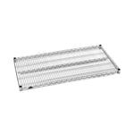 Intermetro Ind Super Erecta Adjustable Stainless Steel Shelves Stainless-Steel Wire Shelf, 24" x 48" - 2448NS - 1 Each