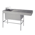 Suburban Surgical CO Classic 6/18 Multi-Depth Recessed End Prep-Procedure Table, 60" W x 36" H x 24" D - 12853-00-JFFNDR - 1 Each