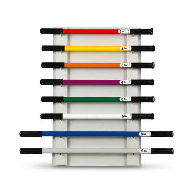 Clinton Industries Wall-Mounted Weight Bar Rack, Holds 8 - 4716 - 1 Each