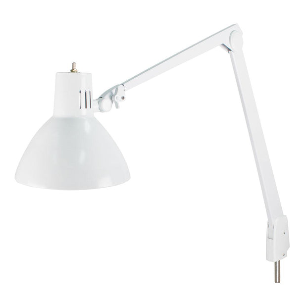 Dazor Wide-Beam Task Light with Floating Arm 605A-WH - 1.0 Each - MDL-MDR605AWH