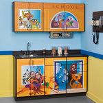 Clinton Industries Complete Fun Series Cabinet Base Wall Set, School House - MDR6120BW