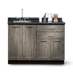 Clinton Industries Fashion Finish Base Cabinet with 4 Doors, 2 Drawers, and 2 Shelves, 48" W x 18" D x 35" H - 8648 - 1 Each