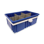 Centicare Organization Accessories Large Bin with Dividers, Blue - C-840-B-D - 1 Each
