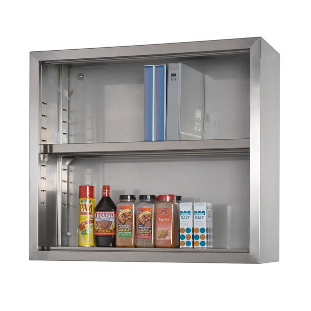 TARRISON PRODUCTS LTD Open Front Stainless Steel Wall Cabinets CO1430W 1 Each - MDL-MDRCO1430W